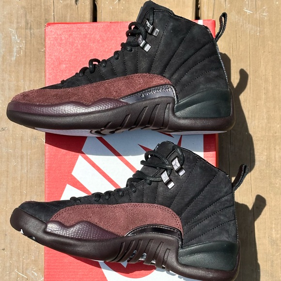 NEW Nike Air Jordan 12 Retro "A Ma Maniere" (Black / Burgundy Crush) - Picture 6 of 12